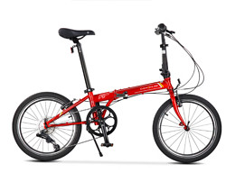 DAHON 大行 p8折叠自行车成人20英寸8速男女式折叠车运动单车经典P8 KBC083 红色