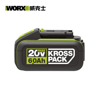 WORX 威克士 WA3401 绿色锂电池 6.0Ah