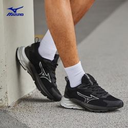 Mizuno 美津浓 男女慢跑鞋23春季新品舒适耐磨回弹缓震透气运动跑步鞋 PI LIFT 03/曜黑/灰蓝 42