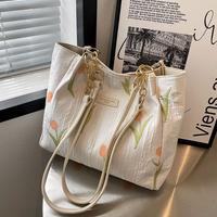 品雅一派 大学生上课单肩包包女新款潮流时尚帆布托特包百搭大容量包