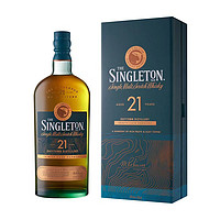 THE SINGLETON 苏格登 达夫镇21年单一麦芽苏格兰威士忌 43%vol 700ml