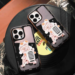 POP MART 泡泡玛特 SKULLPANDA明日早高峰系列 iPhone 14 Pro Max TPU/PC手机壳 粉色