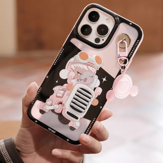 POP MART 泡泡玛特 SKULLPANDA明日早高峰系列 iPhone 14 Pro Max TPU/PC手机壳 粉色