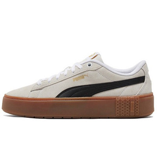 限尺码：PUMA 彪马 Smash Platform V2 Sd 女子休闲运动鞋 373037-07 树胶色 35.5