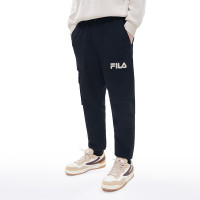 FILA 斐乐 FUSION系列 男子运动长裤 T11M211803F-BK 深黑 M