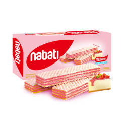 nabati 纳宝帝 印尼进口草莓蛋糕味威化饼干 145g*1盒