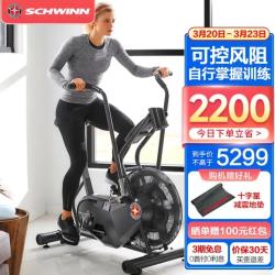 Schwinn 十字星(SCHWINN)健身车家用风阻动感单车健身器材AD6i