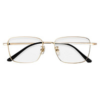 JingPro 镜邦&winsee 万新 227 金色钛架眼镜框+1.74折射率 极薄非球面镜片