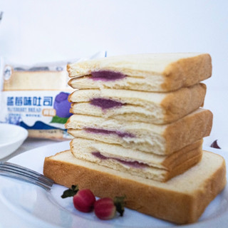 麦香皇 蓝莓夹心吐司面包 500g/箱