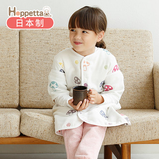 日本Hoppetta好陪他蘑菇睡袋婴儿春秋分腿带袖宝宝四季通用防踢被