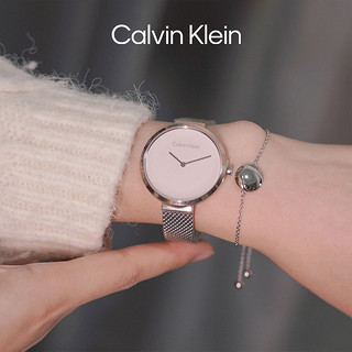 卡尔文·克莱恩 Calvin Klein CalvinKlein官方正品CK永恒系列米兰石英小金表女表