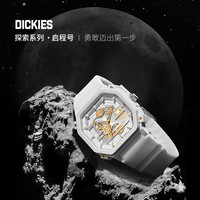 Dickies学生运动手表机械风镂空男女情侣款方形复古石英腕表CL437