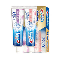 Crest/佳洁士3D炫白双效牙膏小苏打微米碳175g+175g支装2只组合