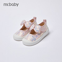 mr.baby mrbaby 女童小香风帆布亮片公主鞋