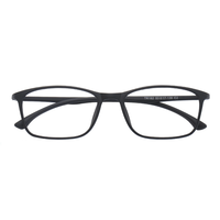 潮库 182 砂黑色TR眼镜框+1.56折射率 防蓝光镜片