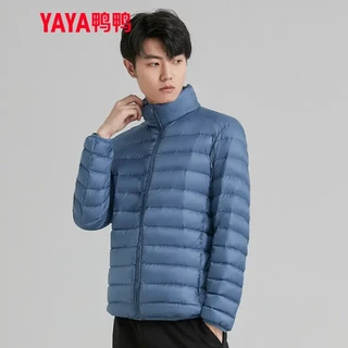 鸭鸭（YAYA）轻薄羽绒服男冬季保暖立领中青年爸爸外套男背心外衣 DSD07A0010
