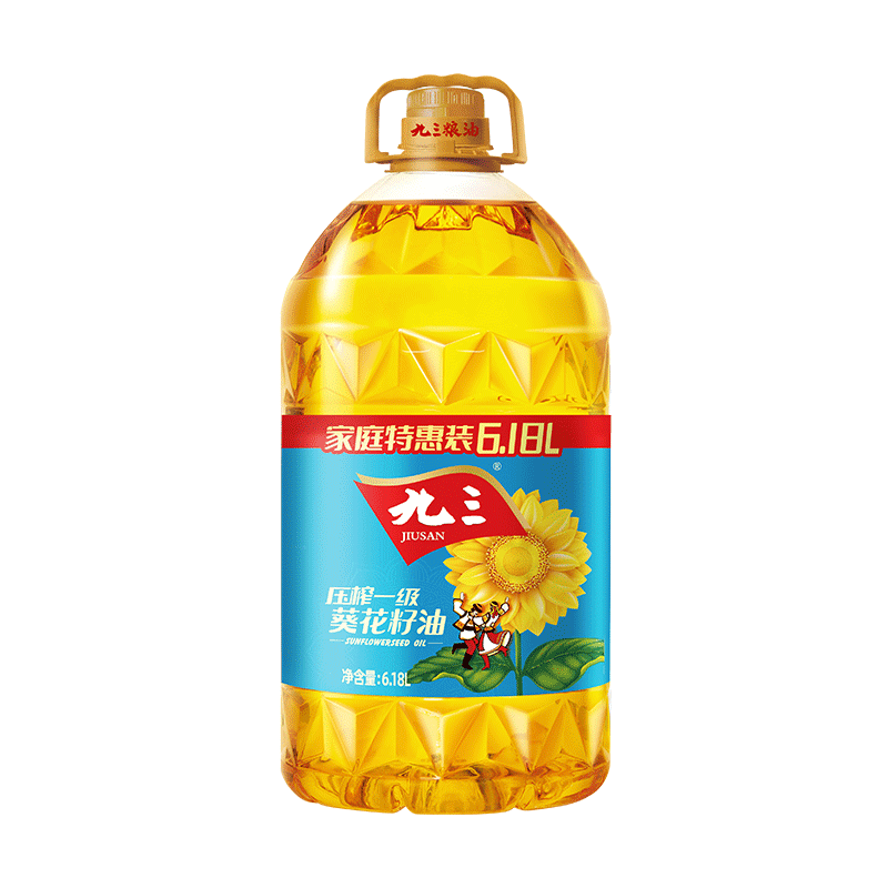 压榨一级 葵花籽油 6.18L /桶
