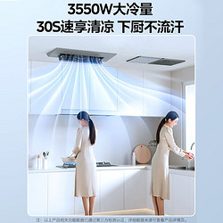 Midea 美的 厨房空调 专用嵌入式 一级能效变频 1.5匹 极地白 CKF-35FW/BN1Y-FG100