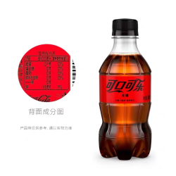 Coca-Cola 可口可乐 零度可口可乐碳酸饮料汽水300ml×6瓶