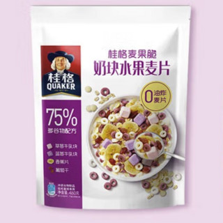 QUAKER 桂格 麦果脆 奶块水果麦片 480g