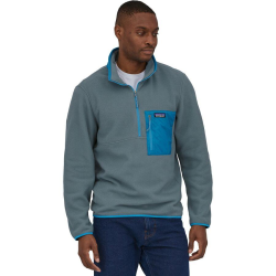 Patagonia 巴塔哥尼亚 Microdini 男士半拉链撞色抓绒卫衣