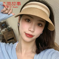 上海故事 夏季防晒帽女  驼色 默认1