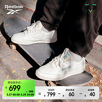 Reebok 锐步 CLUB C 85 VINTAGE复古运动小白鞋板鞋DV6434