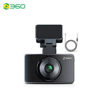 360 行车记录仪G600 4G版 智能语音1600p高清夜视+降压线组套产品