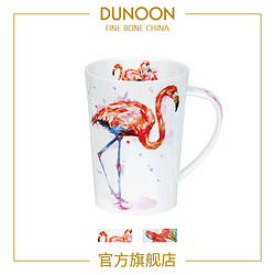 DUNOON 丹侬 英国骨瓷杯火烈鸟马克杯陶瓷咖啡杯彩绘茶杯情侣水杯