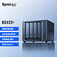 Synology 群晖 DS423+ 双核心4盘位NAS网络存储服务器 数据备份一体机 （无内置硬盘 ）