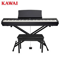 KAWAI 卡瓦依（KAWAI）电钢琴ES110黑色主机88键重锤便携式电子钢琴初学者家用卡哇伊