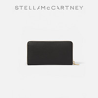 STELLA McCARTNEY 斯特拉·麦卡特尼 [LOGO]Stella McCartney2022年秋季黑色皮夹拉链开合长款钱夹钱包