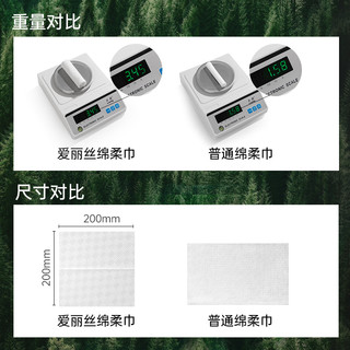 BebeTour 爱丽丝干湿两用宝宝新生婴儿擦屁专用洗脸巾非棉柔巾6包