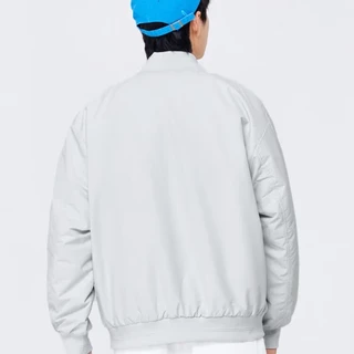 Semir 森马 棉服男2022冬季外套宽松三防科技感棒球领运动风帅气上衣109722112103晨灰M