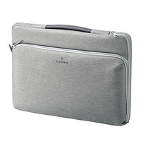 SANWA SUPPLY 苹果电脑包手提 macbookpro内胆包 小米笔记本包 毛绒内胆专利护角 浅灰色 13.3英寸