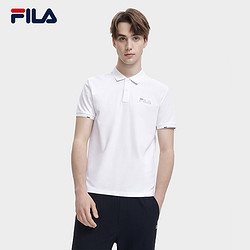 FILA 斐乐 短袖POLO衫男2023夏季新款时尚休闲透气刺绣翻领运动T恤