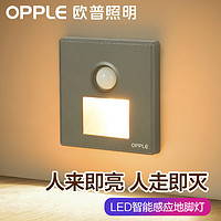 OPPLE 欧普照明 欧普人体感应智能LED小夜灯地脚灯86型嵌入式追光灯过道走廊灯Z