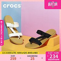 crocs 卡骆驰 女鞋 卡骆驰特萝莉女平底鞋户外夹趾拖鞋|206108