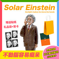 美国kikkerland爱因斯坦光动能桌面摆件 灵感时刻太阳能创意礼物