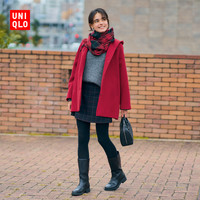优衣库 女装 连帽短大衣(休闲外套秋冬 新年红) 456889 UNIQLO