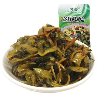 闽香金针菇梅菜花生笋丝什锦菜下饭菜配粥小菜素榨菜酱菜70g袋装