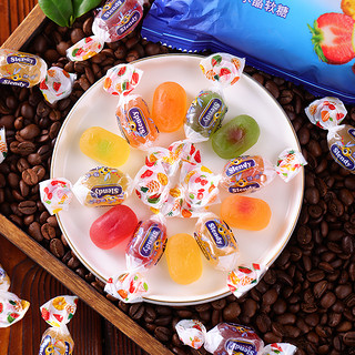 俄罗斯水果软糖正品原装进口巧克力夹心紫皮糖喜糖果散装零食品
