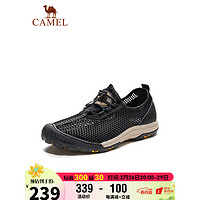 CAMEL 骆驼 透气速干日常休闲男士户外运动网面凉鞋 GMS2210104 黑色 41