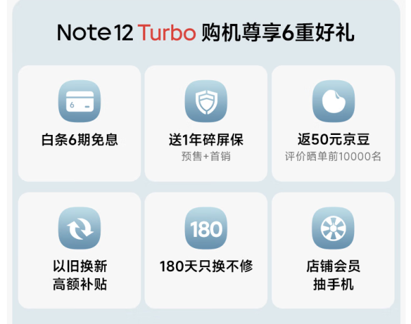 Redmi 红米 Note12Turbo 5G智能手机 8GB+256GB