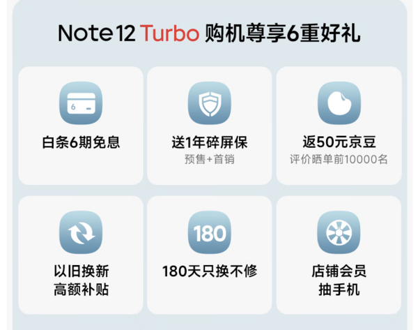 Redmi 红米 Note12Turbo 5G智能手机 16GB+1TB