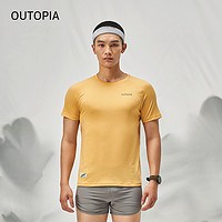 OUTOPIA Windchaser可机洗羊毛男士登山徒步短袖T恤户外速干上衣