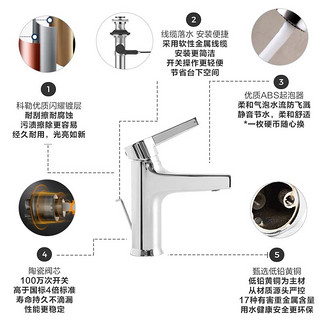 科勒（KOHLER） 龙头卫生间洗手台盆利奥单把脸盆龙头仅送货不安装 脸盆龙头不包安装