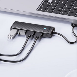 ORICO 奥睿科 USB扩展坞笔记本扩展接口转换器 4口USB3.0分线器 0.15米