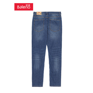 班尼路（Baleno）春夏棉质简约直筒柔软牛仔裤男潮牌薄款合体修身版裤子 02D 31