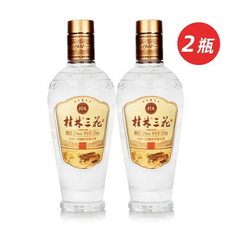 桂林三花 五星精品 52%vol 米香型白酒 375ml*2瓶 双支装